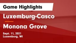 Luxemburg-Casco  vs Monona Grove  Game Highlights - Sept. 11, 2021