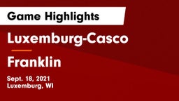 Luxemburg-Casco  vs Franklin Game Highlights - Sept. 18, 2021