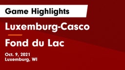 Luxemburg-Casco  vs Fond du Lac Game Highlights - Oct. 9, 2021