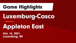 Luxemburg-Casco  vs Appleton East  Game Highlights - Oct. 16, 2021