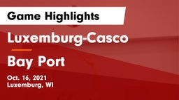 Luxemburg-Casco  vs Bay Port  Game Highlights - Oct. 16, 2021