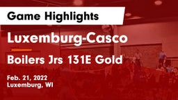 Luxemburg-Casco  vs Boilers Jrs 131E Gold Game Highlights - Feb. 21, 2022