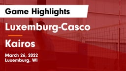 Luxemburg-Casco  vs Kairos Game Highlights - March 26, 2022