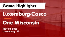 Luxemburg-Casco  vs One Wisconsin Game Highlights - May 22, 2022