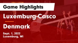 Luxemburg-Casco  vs Denmark  Game Highlights - Sept. 1, 2022