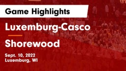 Luxemburg-Casco  vs Shorewood Game Highlights - Sept. 10, 2022