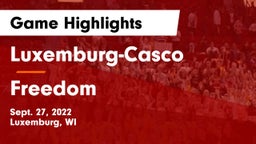 Luxemburg-Casco  vs Freedom  Game Highlights - Sept. 27, 2022