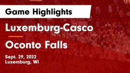 Luxemburg-Casco  vs Oconto Falls  Game Highlights - Sept. 29, 2022