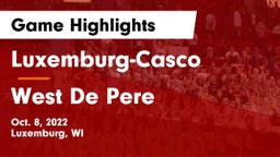 Luxemburg-Casco  vs West De Pere  Game Highlights - Oct. 8, 2022