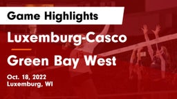 Luxemburg-Casco  vs Green Bay West Game Highlights - Oct. 18, 2022