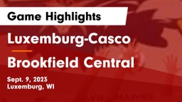 Luxemburg-Casco  vs Brookfield Central  Game Highlights - Sept. 9, 2023