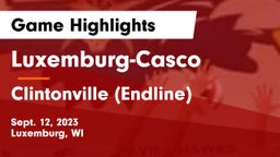 Luxemburg-Casco  vs Clintonville (Endline) Game Highlights - Sept. 12, 2023
