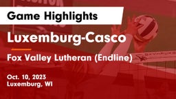 Luxemburg-Casco  vs Fox Valley Lutheran (Endline) Game Highlights - Oct. 10, 2023