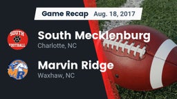 Recap: South Mecklenburg  vs. Marvin Ridge  2017