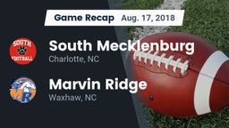 Recap: South Mecklenburg  vs. Marvin Ridge  2018