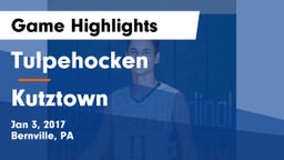 Tulpehocken  vs Kutztown Game Highlights - Jan 3, 2017