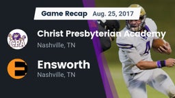 Recap: Christ Presbyterian Academy vs. Ensworth  2017