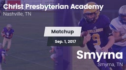 Matchup: Christ Presbyterian vs. Smyrna  2017