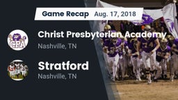 Recap: Christ Presbyterian Academy vs. Stratford  2018