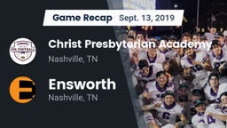 Recap: Christ Presbyterian Academy vs. Ensworth  2019