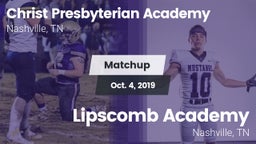 Matchup: Christ Presbyterian vs. Lipscomb Academy 2019
