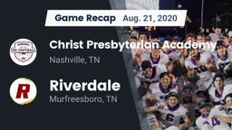Recap: Christ Presbyterian Academy vs. Riverdale  2020