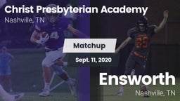 Matchup: Christ Presbyterian vs. Ensworth  2020