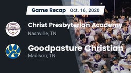Recap: Christ Presbyterian Academy vs. Goodpasture Christian  2020