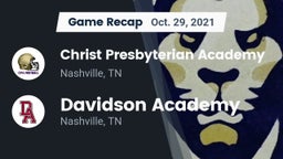 Recap: Christ Presbyterian Academy vs. Davidson Academy  2021
