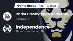 Recap: Christ Presbyterian Academy vs. Independence  2022