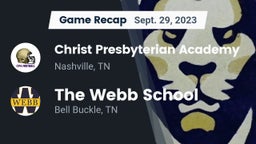 Recap: Christ Presbyterian Academy vs. The Webb School 2023