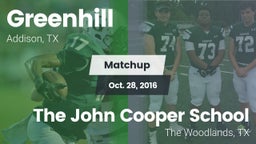 Matchup: Greenhill High vs. The John Cooper School 2016