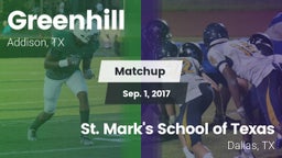 Matchup: Greenhill High vs. St. Mark's School of Texas 2017