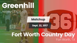 Matchup: Greenhill High vs. Fort Worth Country Day  2017