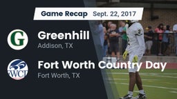 Recap: Greenhill  vs. Fort Worth Country Day  2017