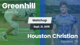 Matchup: Greenhill High vs. Houston Christian  2018