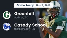 Recap: Greenhill  vs. Casady School 2018