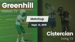 Matchup: Greenhill High vs. Cistercian  2019
