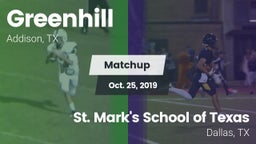 Matchup: Greenhill High vs. St. Mark's School of Texas 2019