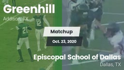 Matchup: Greenhill High vs. Episcopal School of Dallas 2020