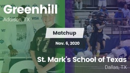 Matchup: Greenhill High vs. St. Mark's School of Texas 2020