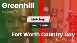 Matchup: Greenhill High vs. Fort Worth Country Day  2020