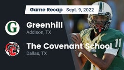 Recap: Greenhill  vs. The Covenant School 2022