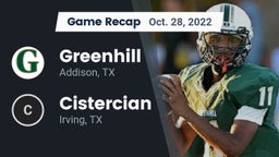 Recap: Greenhill  vs. Cistercian  2022