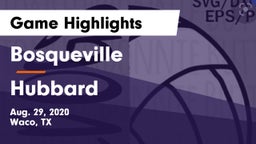 Bosqueville  vs Hubbard  Game Highlights - Aug. 29, 2020