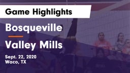 Bosqueville  vs Valley Mills  Game Highlights - Sept. 22, 2020