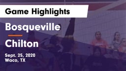 Bosqueville  vs Chilton Game Highlights - Sept. 25, 2020