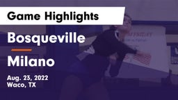 Bosqueville  vs Milano  Game Highlights - Aug. 23, 2022