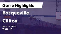 Bosqueville  vs Clifton  Game Highlights - Sept. 2, 2022
