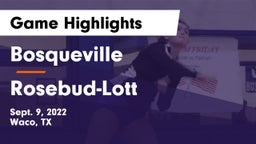 Bosqueville  vs Rosebud-Lott  Game Highlights - Sept. 9, 2022